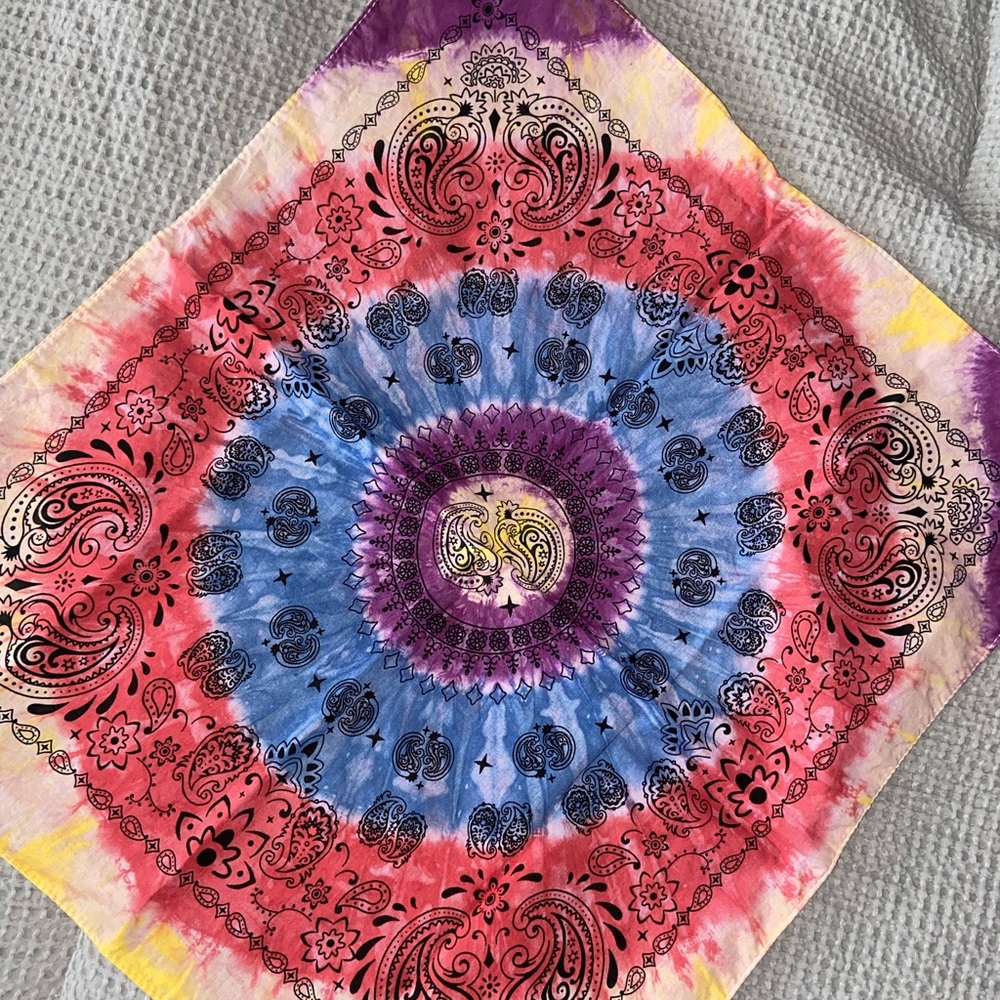 Handmade tie dyed Bandanas